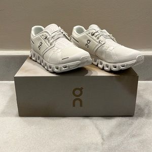 White OC cloud 5 shoes